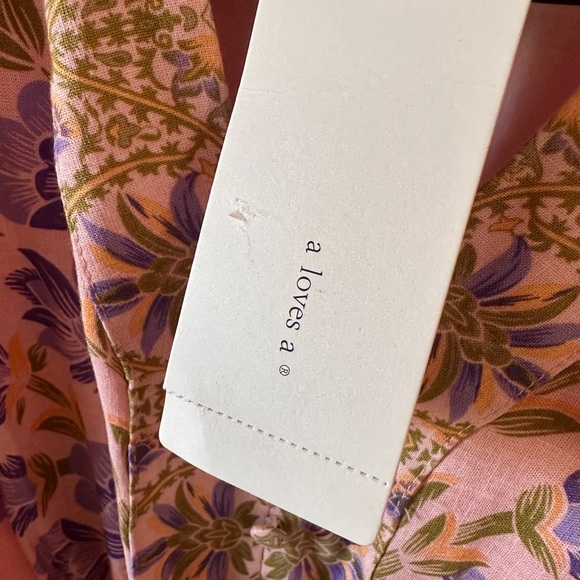 Elegant Pink Floral Maxi Dress NWT XS “a loves a” - Picture 9 of 15